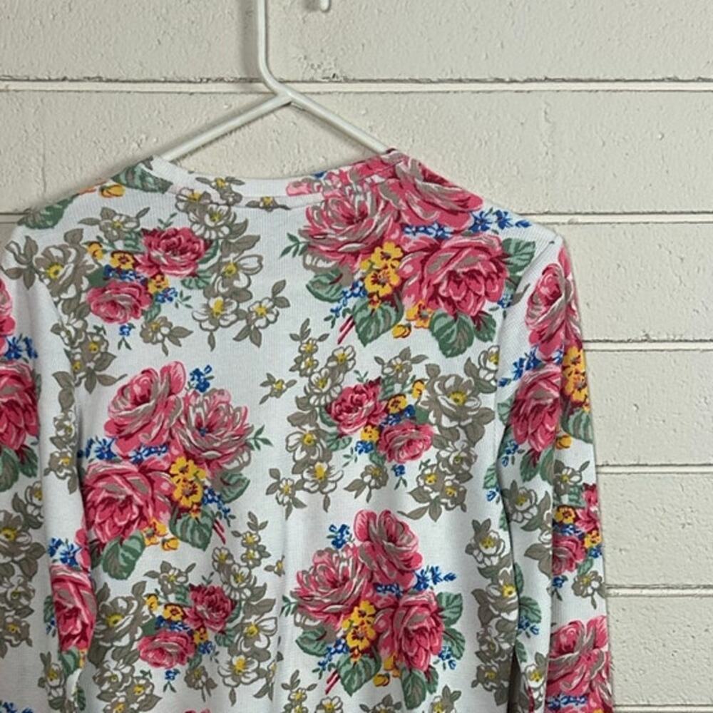Lucky Brand Floral Henley Thermal Top size XL - Picture 7 of 8